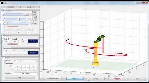 Scara Robot with matlab-rvctool