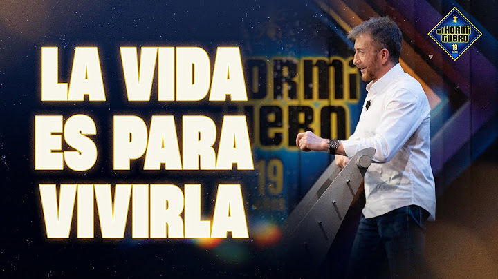 Pablo Motos lanza una fuerte reflexión: La vida es para vivirla - El Hormiguero
