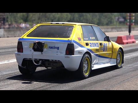 1000HP Lancia Delta Integrale RR1 EVO | 1/4 Mile Drag Race Accelerations & Turbo Sounds!