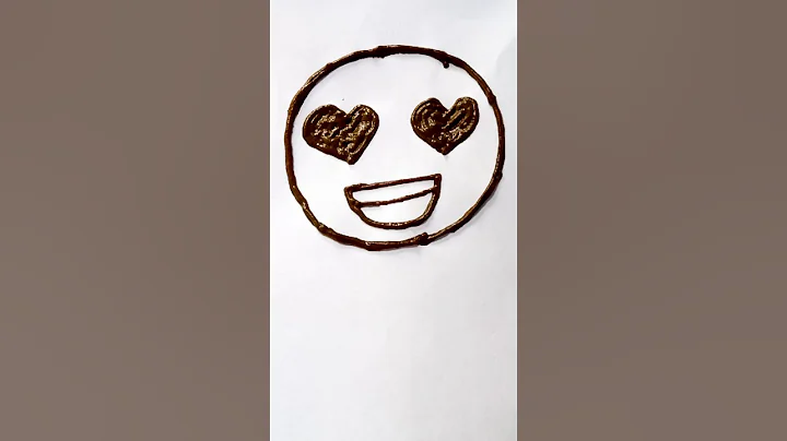 How To Draw Smiling Face With Heart Eyes Emoji😍#short#shorts#shortsfeed#tiktok#viral#youtubeshorts