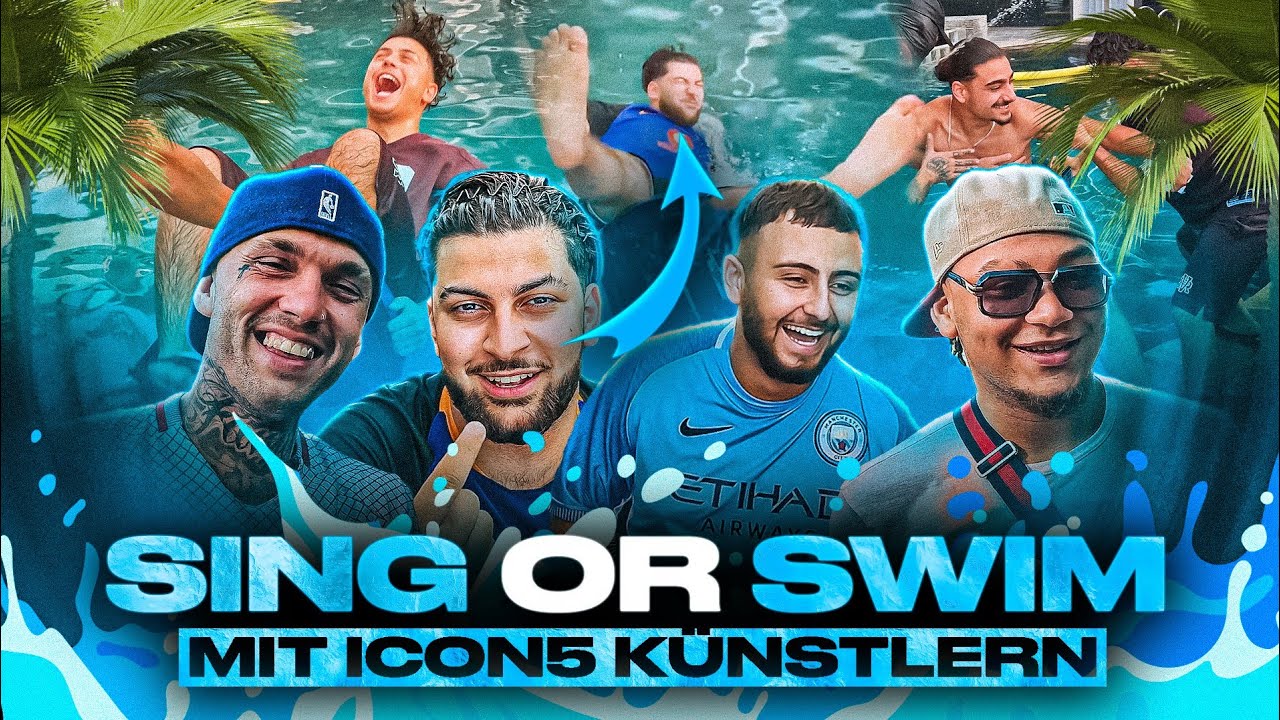 ICON 5 KÜNSTLER KENNEN EIGENE SONGS NICHT? 😂 SING or SWIM Challenge 💦