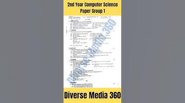 12th Class Computer Science Paper Group 1 Lahore Board 2023|#computer #12th #solved lahore #group1