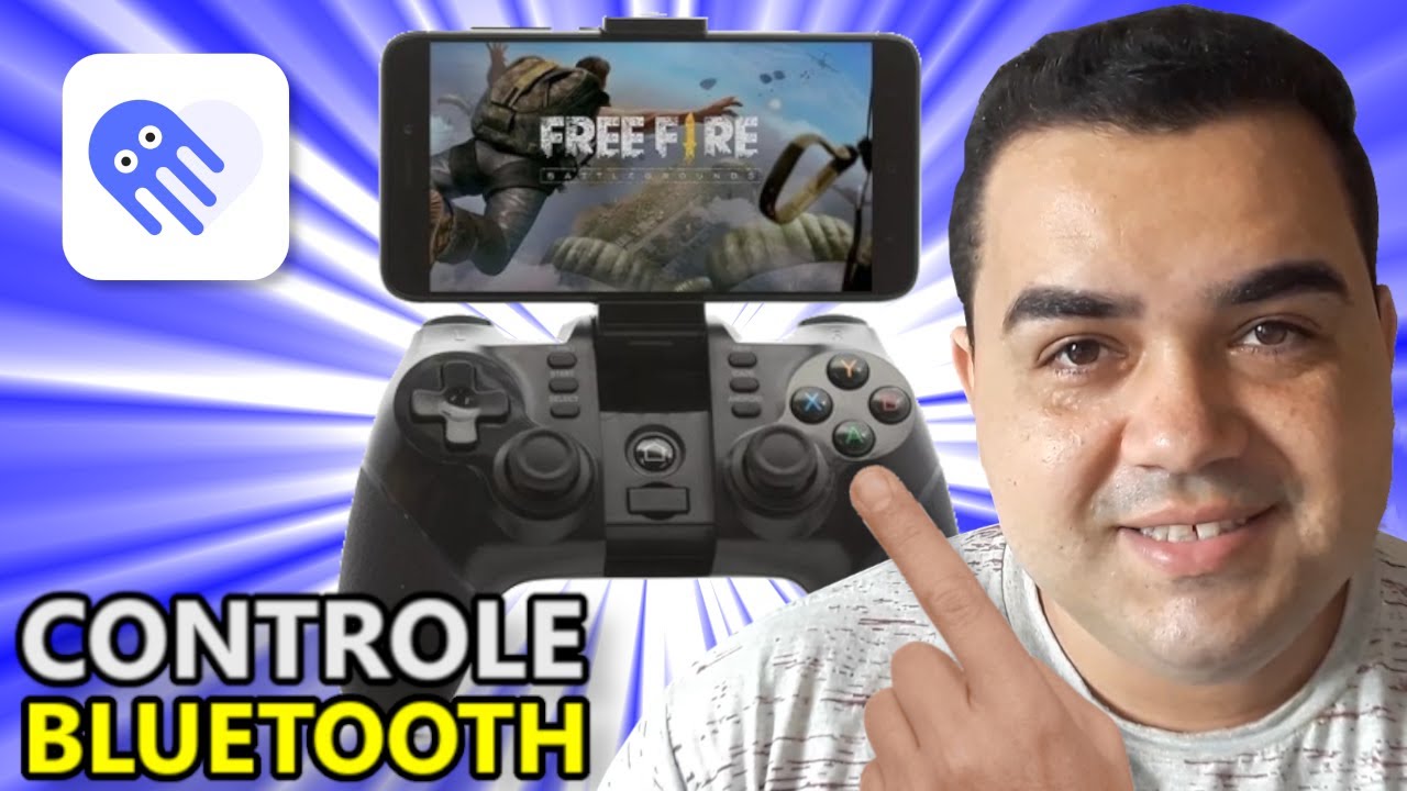 Controle Bluetooth Gamer Joystick Jogar Free Fire No Celular