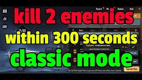 Kill 2 enemies within 300 seconds of landing in classic mode
