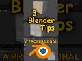 3 Tips Every Blender User Needs Part 8 #tutorial #blender #blender3d #3dmodeling #howto #lowpoly