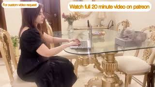 Shoe Play While Office Work At Home Dangling