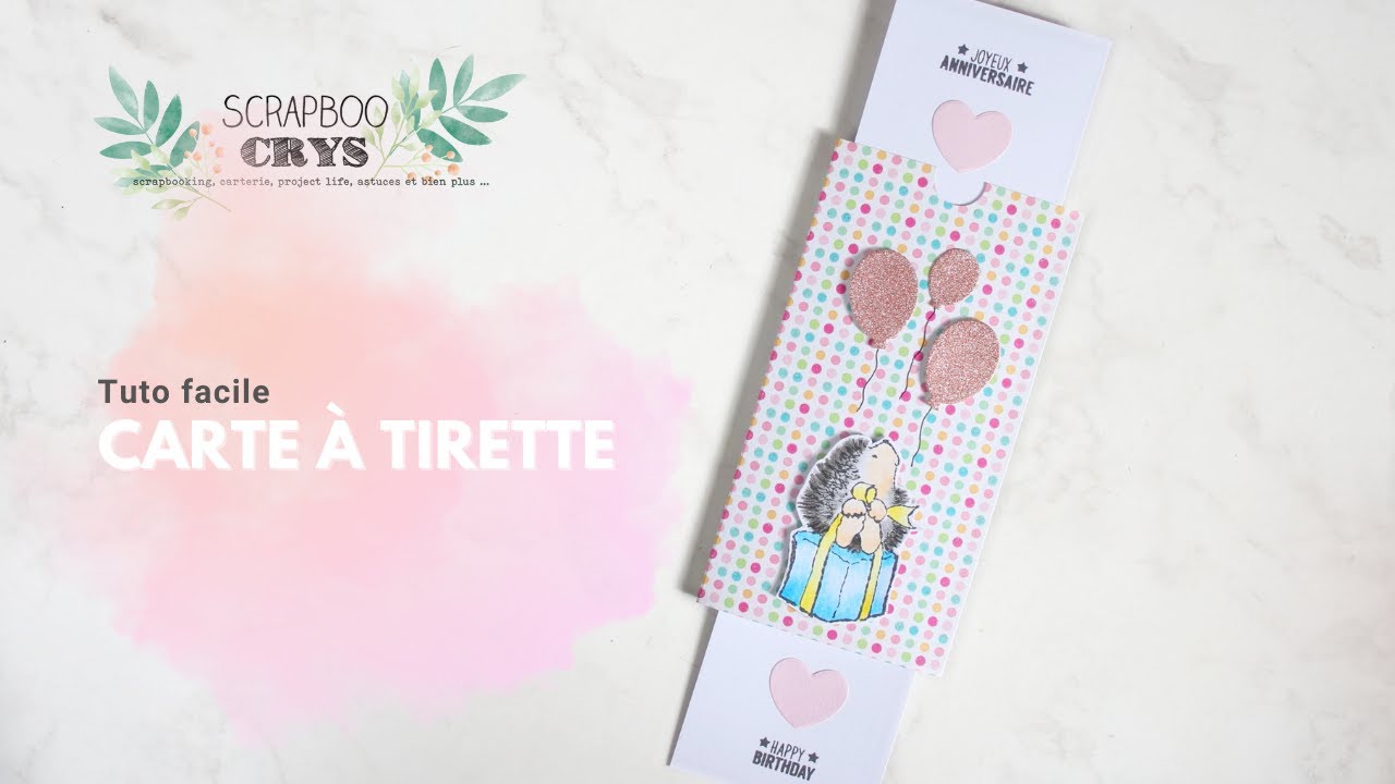 UNE CARTE QUI COULISSE (CARTE À TIRETTE) ❤️ inratable !!