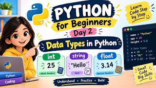 Data Types in Python | Day 2 Python Tutorial @kidloria 