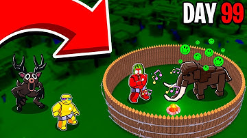 Taming a MAMMOTH in 99 Nights in the Forest🔦