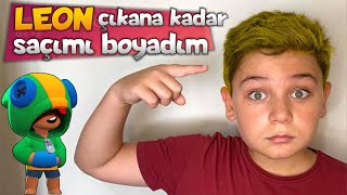 LEON ÇIKARTANA KADAR SAÇIMI BOYADIM - Brawl Stars kutu açma rekoru