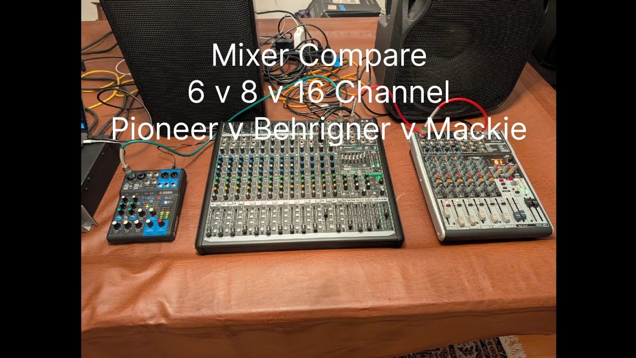 Behringer MACKIE まとめ売り Audio mixer comparison. Mackie, Behringer, Pioneer. Buy the best