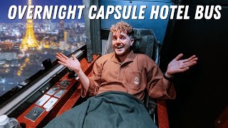 I Tried An Overnight Capsule Hotel Bus in Japan (First Class Seat)