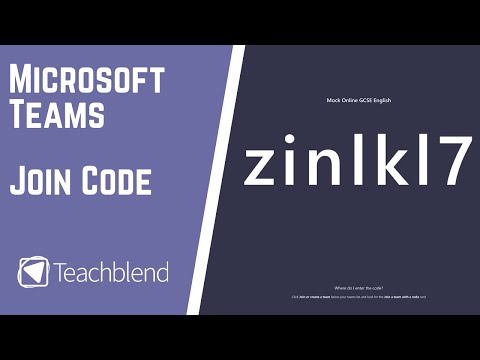 Microsoft Teams - Create Join Code & Link