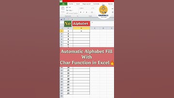 Char Formula in excel & trick🔥#excel #exceltutorial #exceltips #exceltricks #shorts #computer