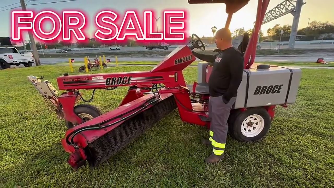 Used Street Sweeper for Sale by Durante Equipment - 2019 Broce BW260 - Street Sweeper - 8 Ft. Brush