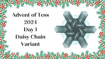 Advent of Tess 2024 Day 1 Origami Tutorial: Daisy Chain Variant