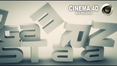 3D falling text - Cinema 4d template download (.c4d)