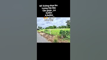 2 nền Mặt Tiền đường Lương Văn Bào,Xã Mỹ Lộc _ Cần Giuộc_ LA - full Thổ -DT 2 nền : 519m2,,12,9mx40m