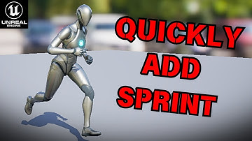 How To Make Your Player SPRINT In 3 Minutes (Unreal Engine 5 Tutorial)