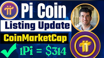Good News 🎉 Pi Coin Biggest Listing On Coinmarketcap Exchange Update 🤩🤯 1Pi = $314 🤑#bitcoin #crypto