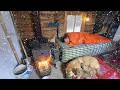 TRAPPED in -40°F BLIZZARD: Alaska Survival, Off-Grid Wooden Cabin: Alone with Wolves in a Blizzard