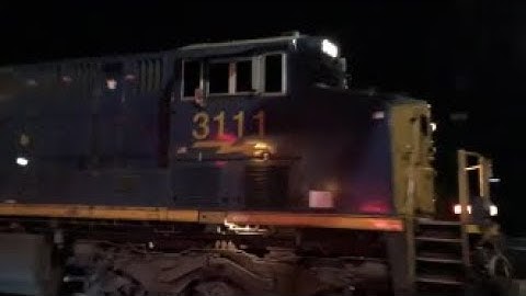 ?CSXT? 3111 GE ES44AH  & 5390 GE ES40DC Leads Q140-18 NB W/Juice & Shave & Haircut In F.NC