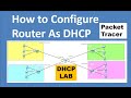 DHCP (Dynamic Host Configuration Protocol) Server Using Dynamic Routing in Cisco Packet Tracer |