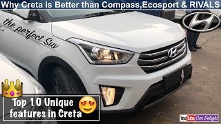 Top 10 Unique Features Of Creta | Top Reasons To Buy Creta Over Compass,Ecosport,Rivals