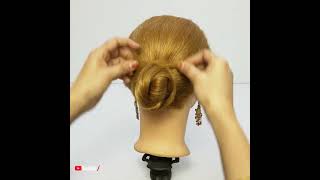 FOLDED BUN HAIRSTYLE | Unique Hairstyles | Girls hair style