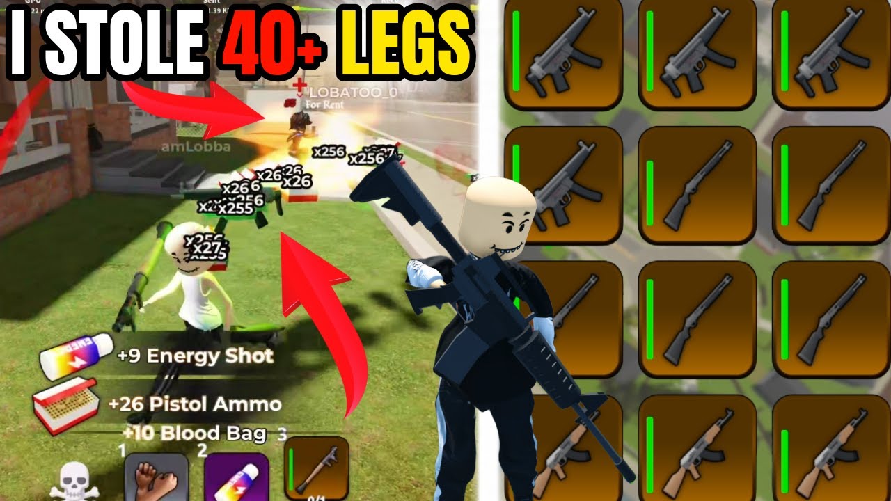 Stealing 40+ Legendary Guns in Blockspin Roblox