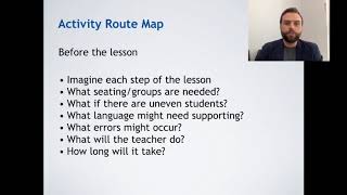 TESOL Activity Route Map - how to plan activities