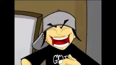 the nutshack theme but every word is in a different video 091