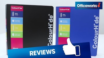 ColourHide A4 2 D-Ring Binder Overview