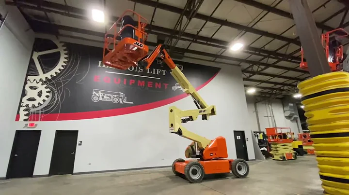2013 JLG E450AJ 500LB PNEUMATIC ELECTRIC BOOMLIFT STK 12530