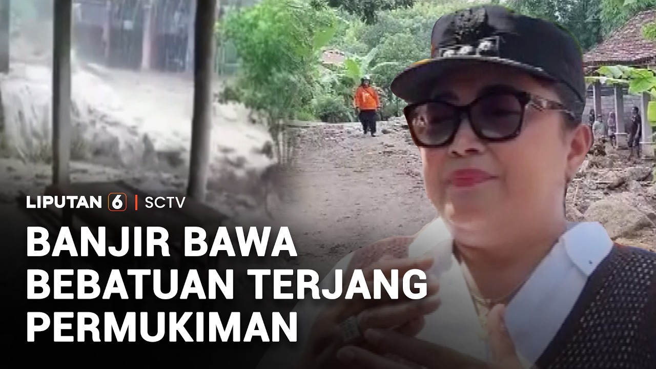 Banjir Bawa Bebatuan Terjang Permukiman | Liputan 6
