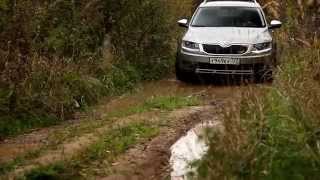 Skoda Octavia Scout на бездорожье (off-road)(Подробности тест-драйва: http://info.drom.ru/surveys/37757/, 2015-11-24T06:10:47.000Z)