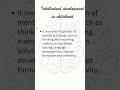 BEd | BCU | Intellectual development in childhood #bedsyllabus #intellectualdevelopment  #childhood