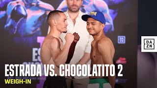Estrada vs. Chocolatito 2: Full Weigh-In & Face-Offs