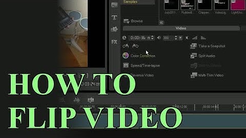 How to flip your video in Corel Video Studio?