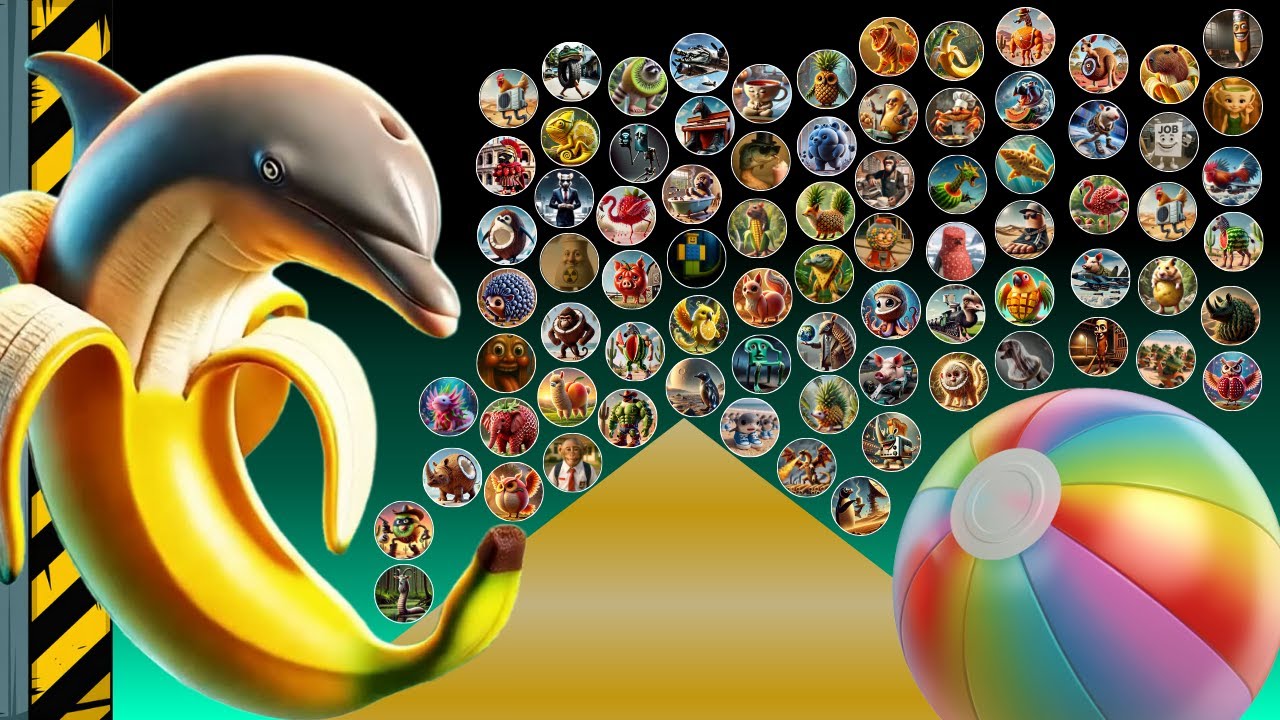 Escape from Bananita Dolphinita! - ALL 155 NEW Italian Brainrot Survival Marble Race