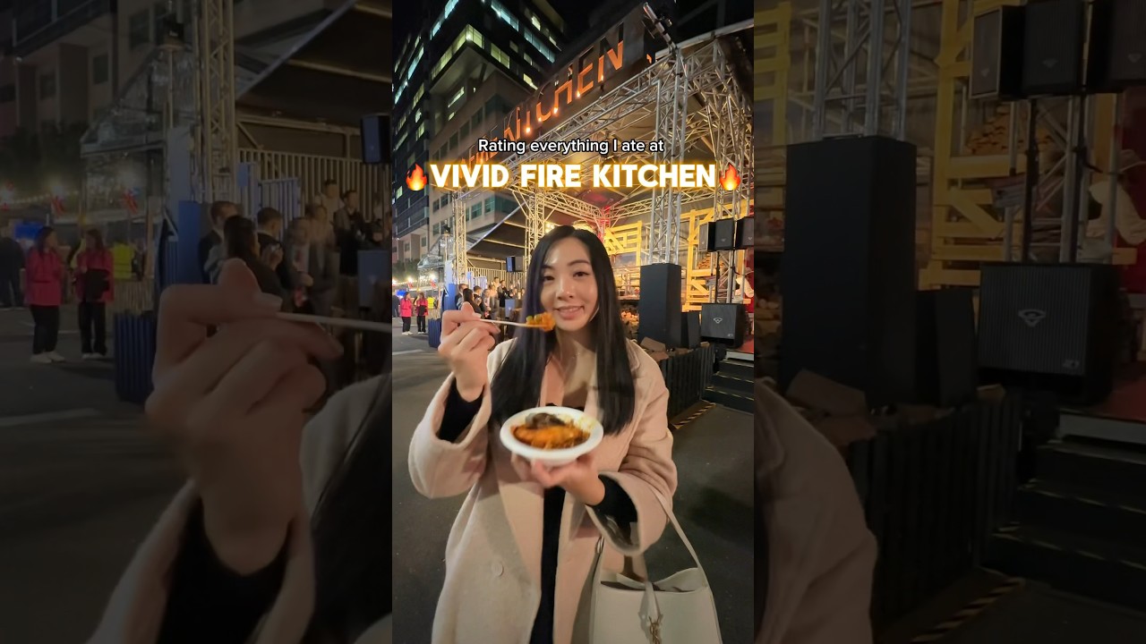 Everything I ate at VIVID FIRE KITCHEN 🔥🔥🔥 Vivid Sydney 2024 
