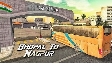 Bus Simulator Ultimate | Bhopal To Nagpur | Best Bus Driving Gameplay ( Android/IOS ) #bussimulator