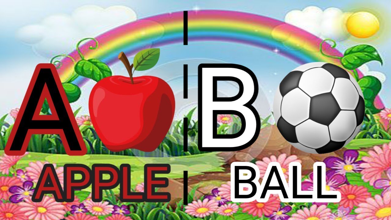 a for apple b for ball | rhymes for kids | how to learn abcd easily ...