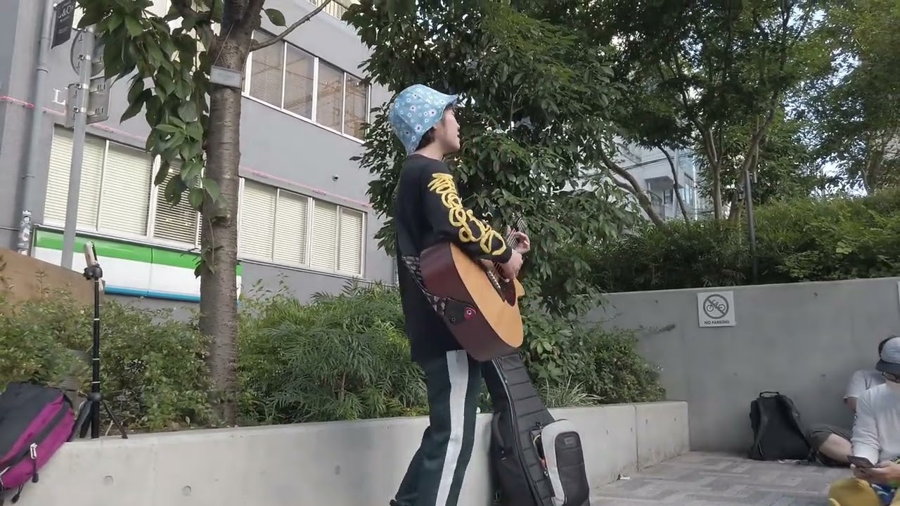 2022.7.30 眉村ちあき 渋谷北谷公園 弾き語りフリーライブ #眉村ちあきの音楽隊ラインキューブへの道