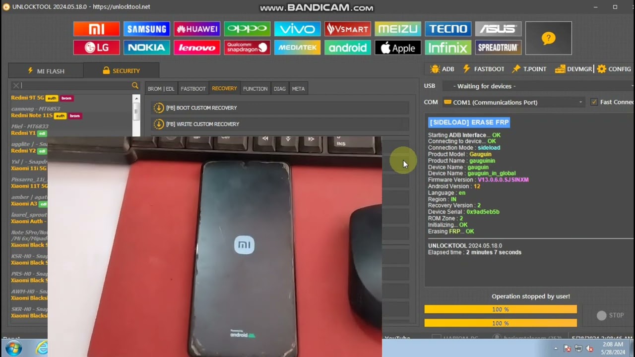 Frp Bypass All Xiaomi 5G Miui 13.x.x New Security 2024 Done By Unlock Tool