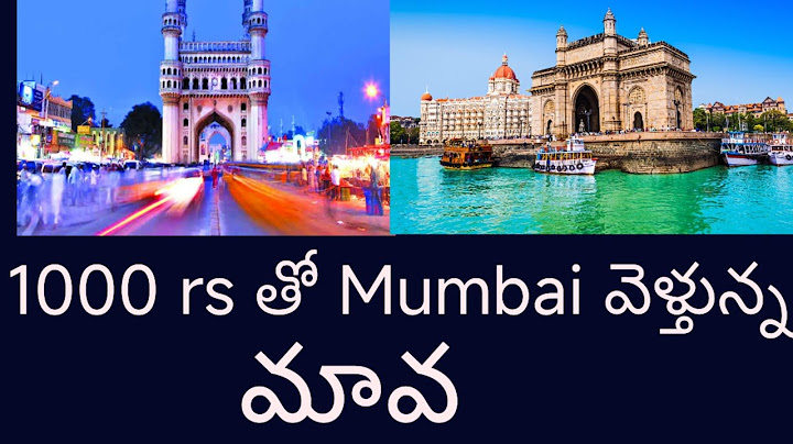 Going from Hyderabad to Mumbai