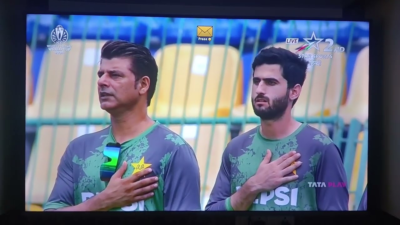 ICC Women's Cricket World Cup 2025 Ind vs Pak National Anthem 