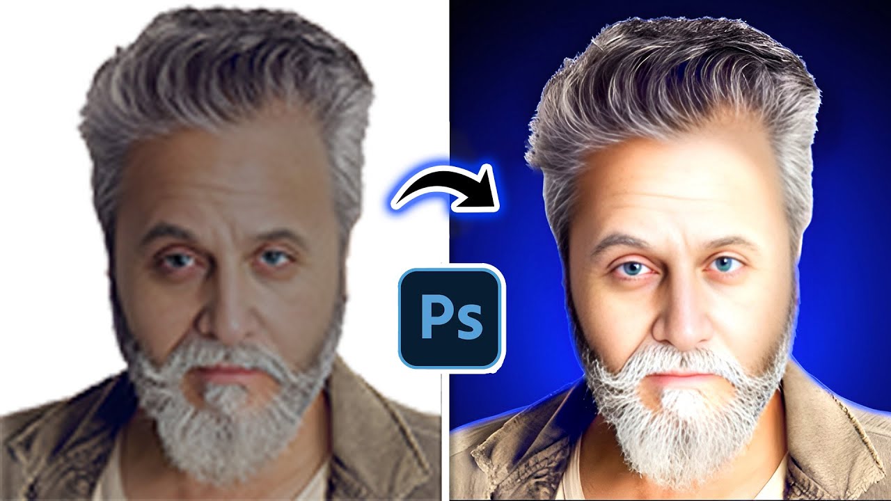 How to create a thumbnail in Photoshop | How to Enhance Photo in Photoshop | Add glow in thumbnail