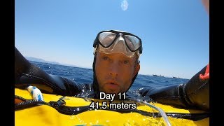 Freediving in Dahab - Day 11 (41.5 meters)
