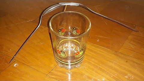 Balancing spoon and fork on a glass by using stick!!!| Simple Physics|JTC